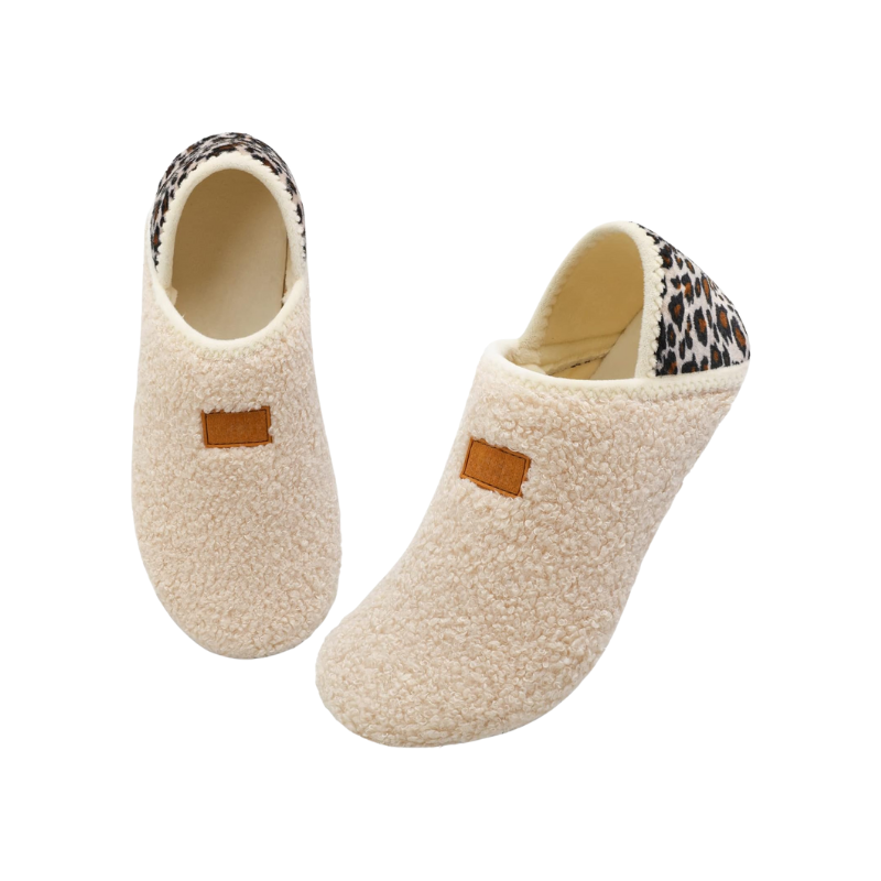 Fleece Slip On Design Diabetic Slippers