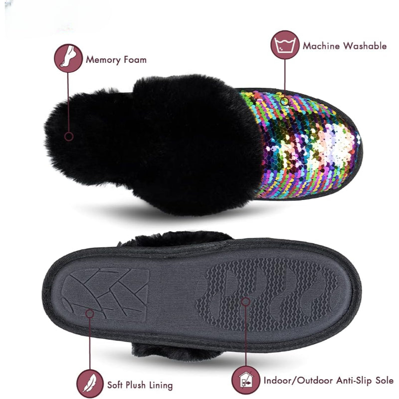 Fluffy Anti Skid Slippers