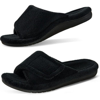 Arthritis Friendly Fuzzy Non Slip Slippers – Comfortable Support - Cloud Cushion Slides
