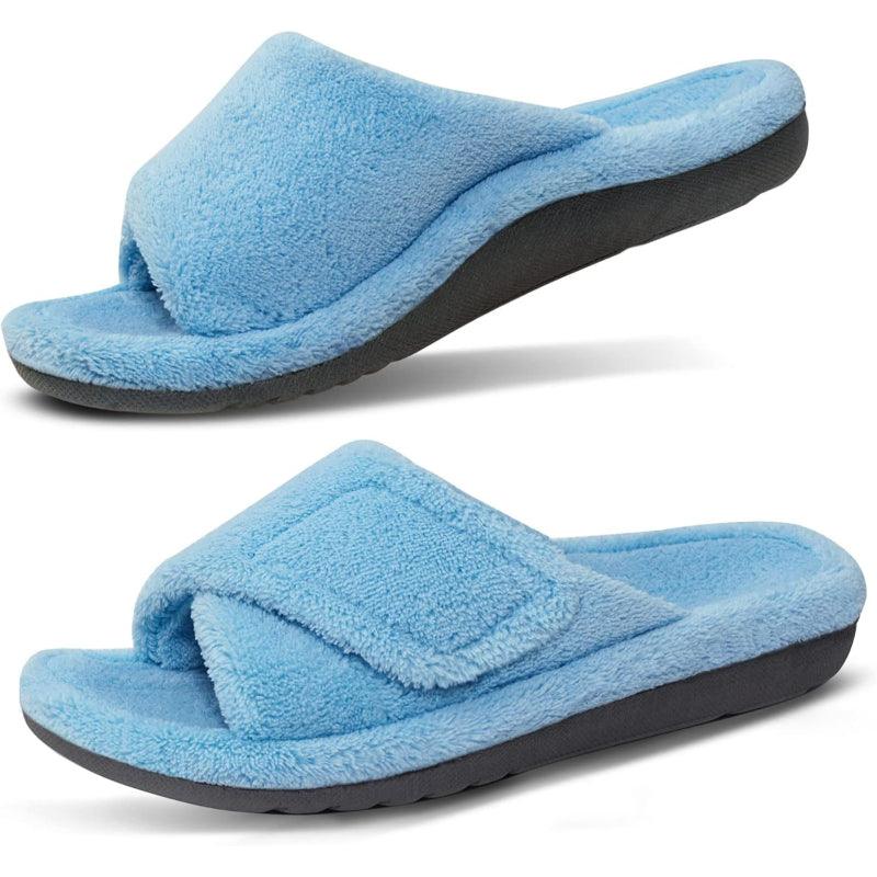 Arthritis Friendly Fuzzy Non Slip Slippers – Comfortable Support - Cloud Cushion Slides