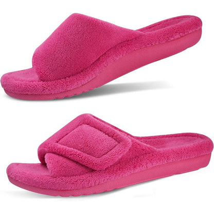 Arthritis Friendly Fuzzy Non Slip Slippers – Comfortable Support - Cloud Cushion Slides