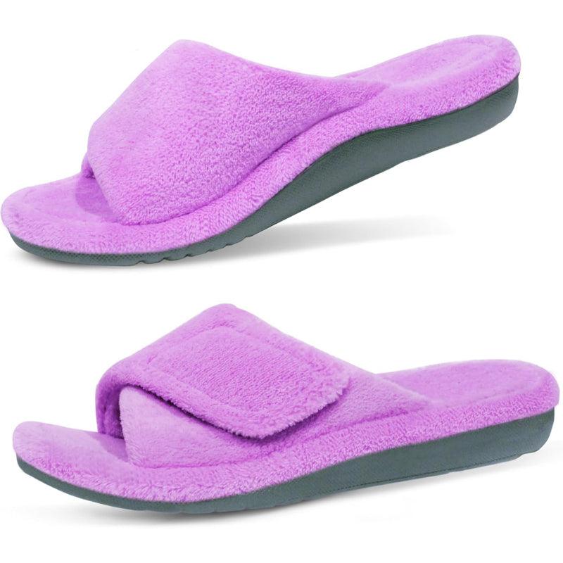 Arthritis Friendly Fuzzy Non Slip Slippers – Comfortable Support - Cloud Cushion Slides