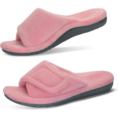 Arthritis Friendly Fuzzy Non Slip Slippers – Comfortable Support - Cloud Cushion Slides