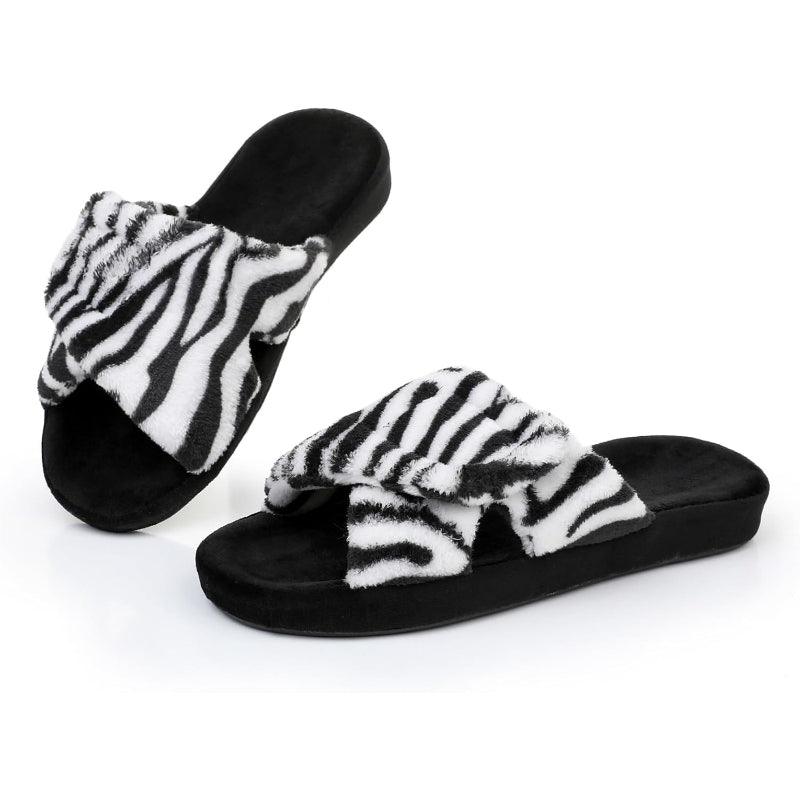 Fuzzy Arthritis Friendly Slippers – Cozy Comfort with Support - Cloud Cushion Slides