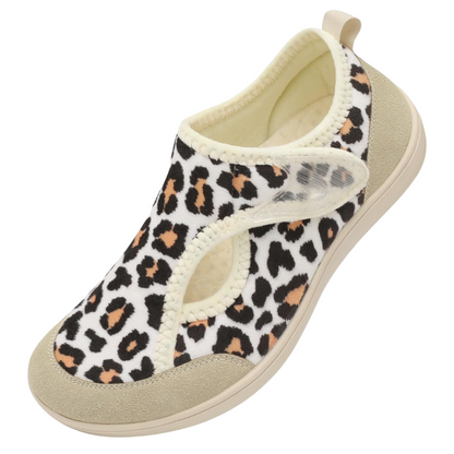 Leopard Print Adjustable Diabetic Shoes