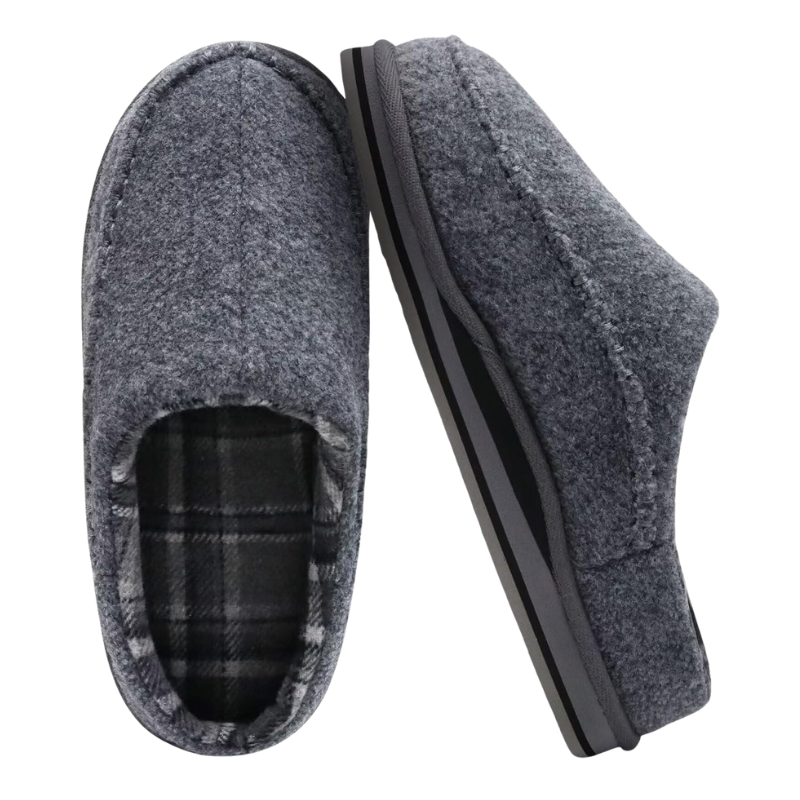 Plaid Lined Pattern Orthopedic Slippers