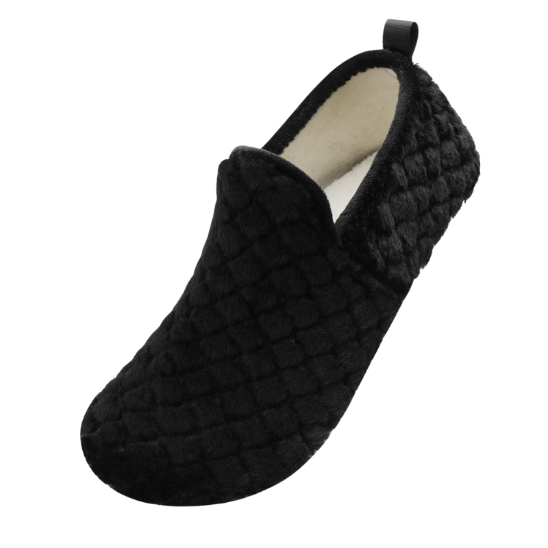 Quilted Plush Pattern Diabetic Slippers