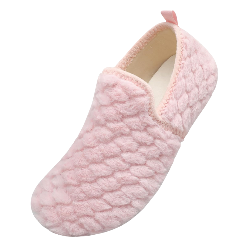 Quilted Plush Pattern Diabetic Slippers