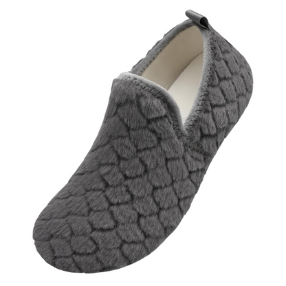 Quilted Plush Pattern Diabetic Slippers