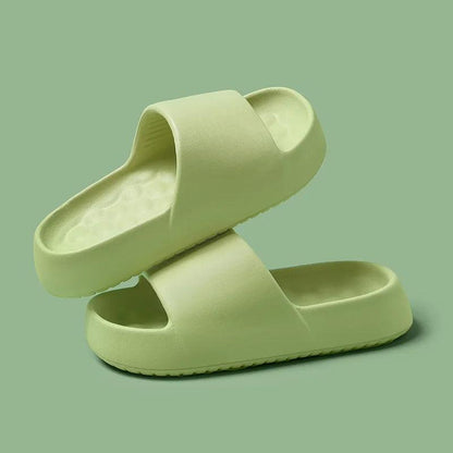 Thick Sole Slides - Arch Support for Enhanced Stability - Cloud Cushion Slides