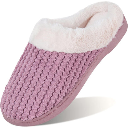 Plush Fleece Lined Anti Skid Slippers