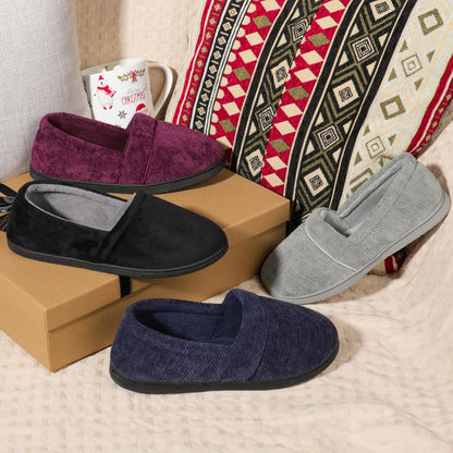 Memory Foam Closed Back Grip Slippers