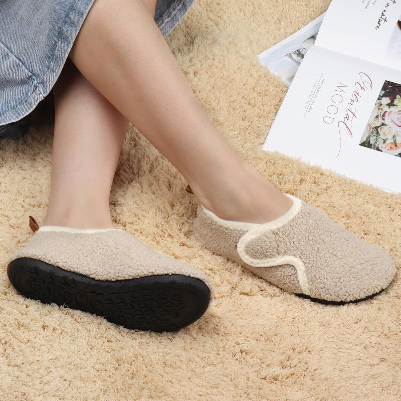 Lightweight Fleece Lined Anti Skid Slippers