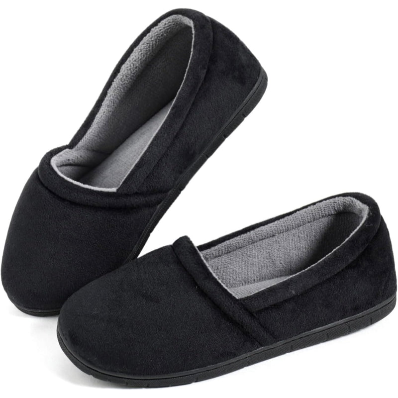 Memory Foam Closed Back Grip Slippers