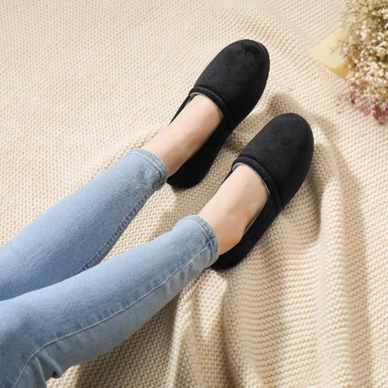 Memory Foam Closed Back Grip Slippers