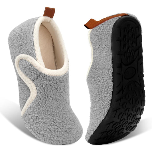 Lightweight Fleece Lined Anti Skid Slippers