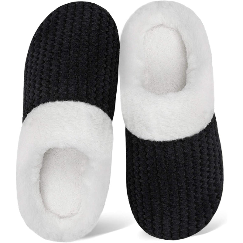 Plush Fleece Lined Anti Skid Slippers