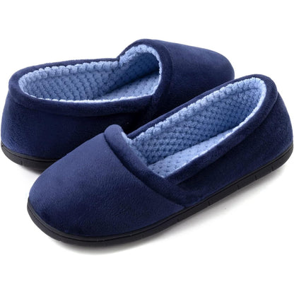 Memory Foam Closed Back Grip Slippers