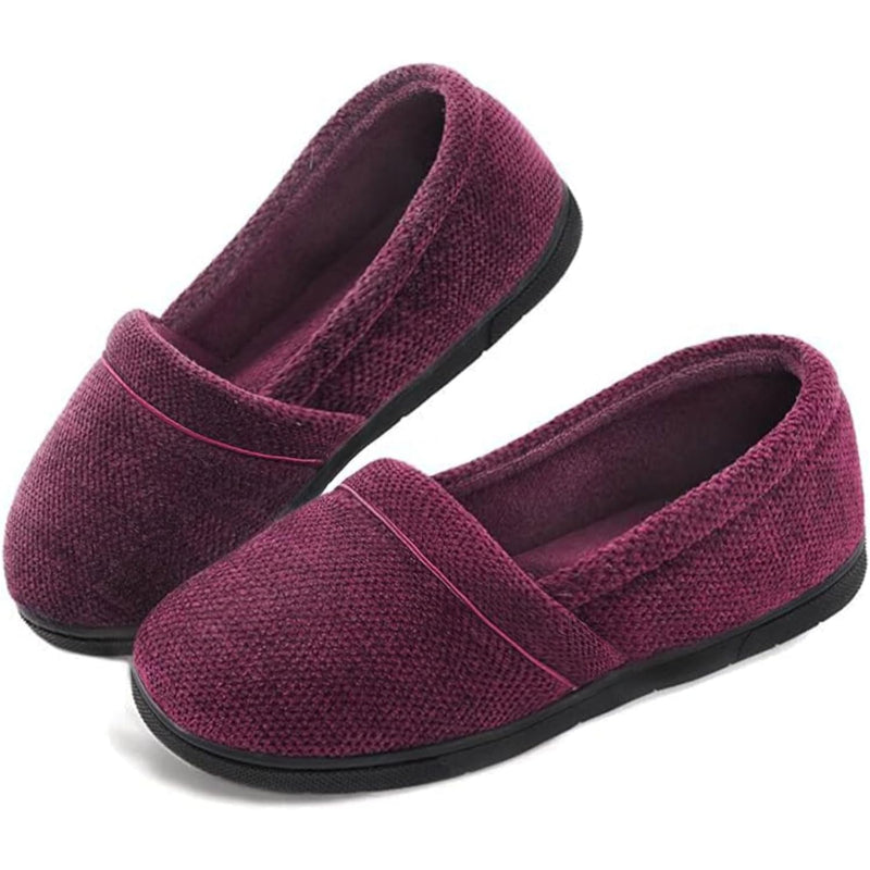 Memory Foam Closed Back Grip Slippers