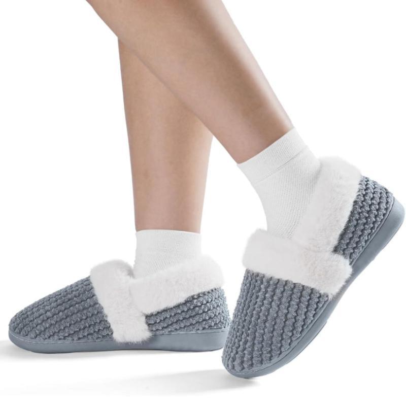 Closed Back Plush Slippers – All Day Comfort and Stability - Cloud Cushion Slides