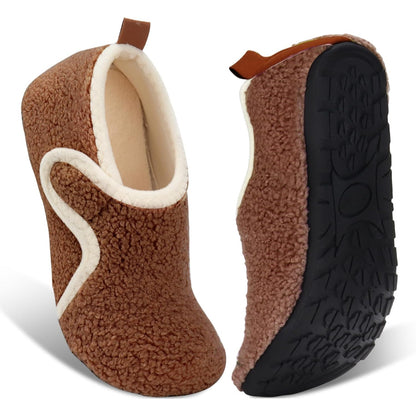 Lightweight Fleece Lined Anti Skid Slippers