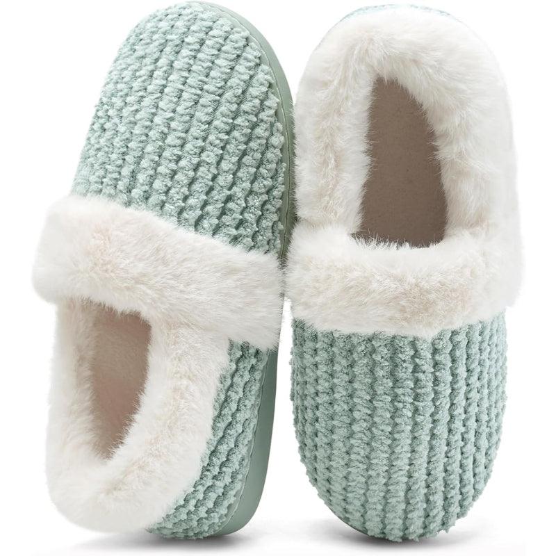 Closed Back Plush Slippers – All Day Comfort and Stability - Cloud Cushion Slides