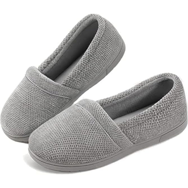 Memory Foam Closed Back Grip Slippers