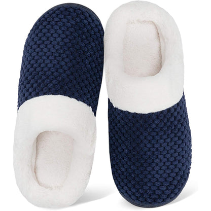 Plush Fleece Lined Anti Skid Slippers