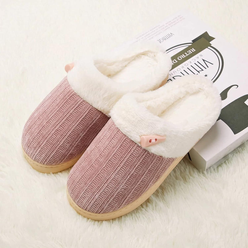 Comfy Memory Foam Plush Anti Skid Slippers