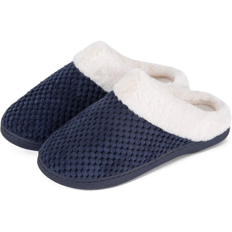 Plush Fleece Lined Anti Skid Slippers