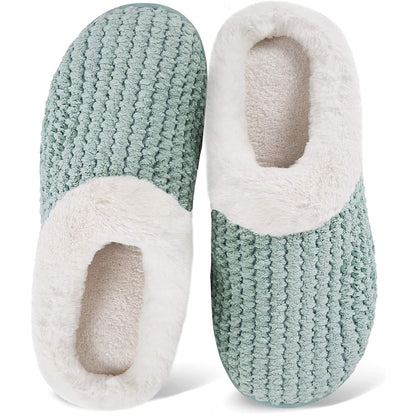 Plush Fleece Lined Anti Skid Slippers