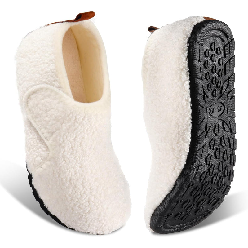 Lightweight Fleece Lined Anti Skid Slippers