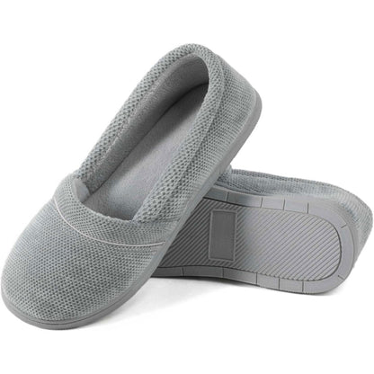 Memory Foam Closed Back Grip Slippers