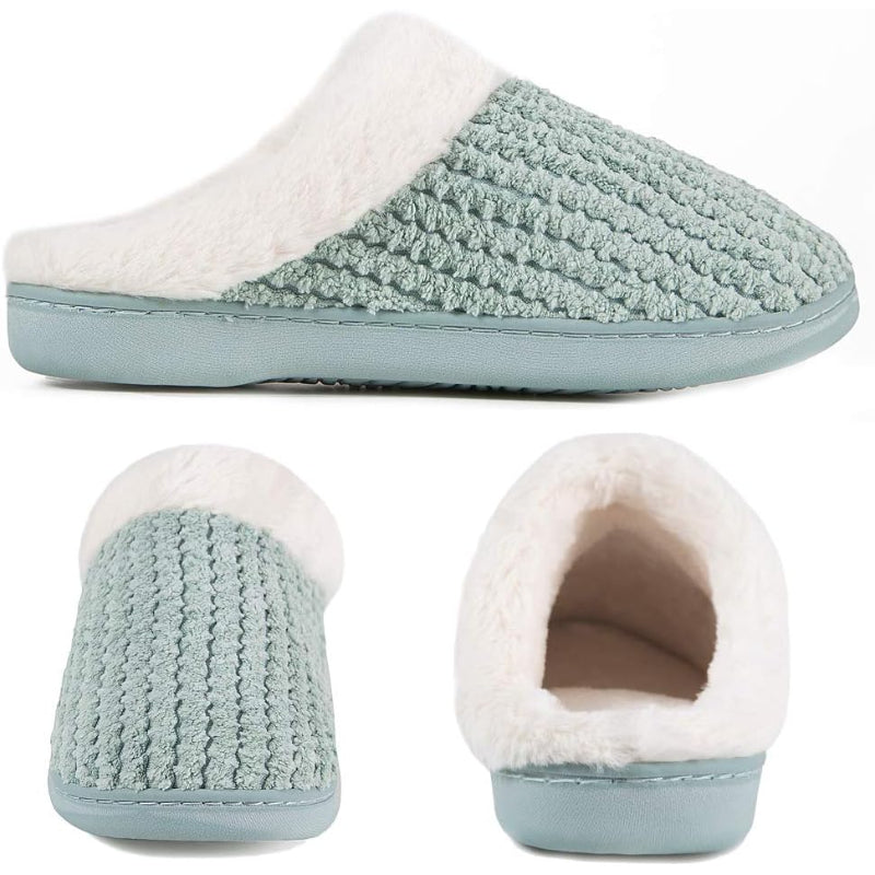 Plush Fleece Lined Anti Skid Slippers