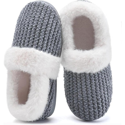 Closed Back Plush Slippers – All Day Comfort and Stability - Cloud Cushion Slides