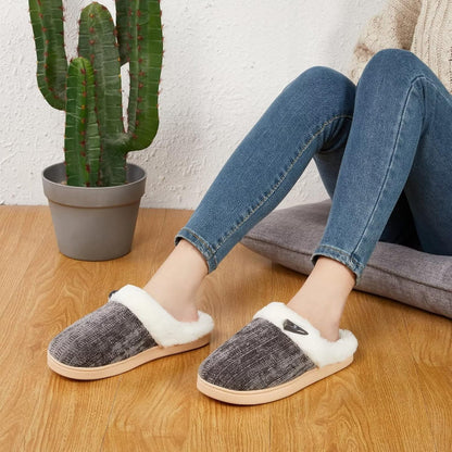 Comfy Memory Foam Plush Anti Skid Slippers