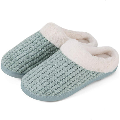 Plush Fleece Lined Anti Skid Slippers