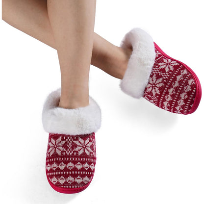 Snowflake Print Anti Skid Slippers