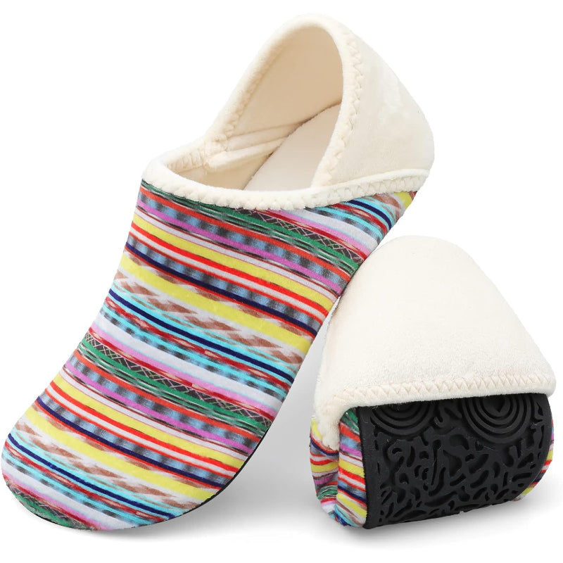 Soft Rubber Sole Printed Diabetic Slippers