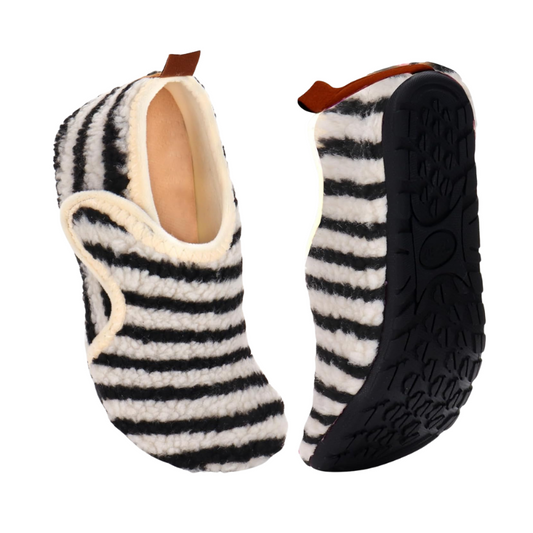 Striped Lined Design Indoor Diabetic Slippers