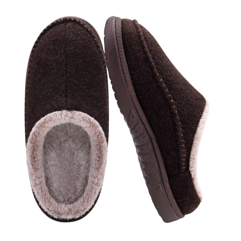 Suede Lined Orthopedic Slippers For Home