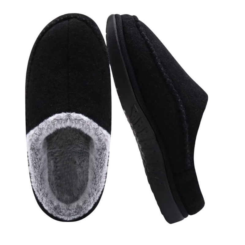 Suede Lined Orthopedic Slippers For Home