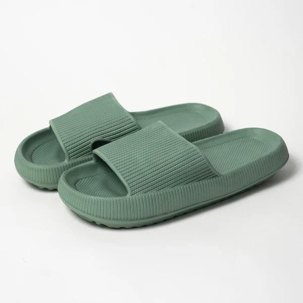 Thick Sole Slides – Designed for Everyday Ease And Comfort - Cloud Cushion Slides