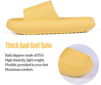 Ultra Soft Soled Sandals - Lightweight and Versatile for Indoor - Cloud Cushion Slides