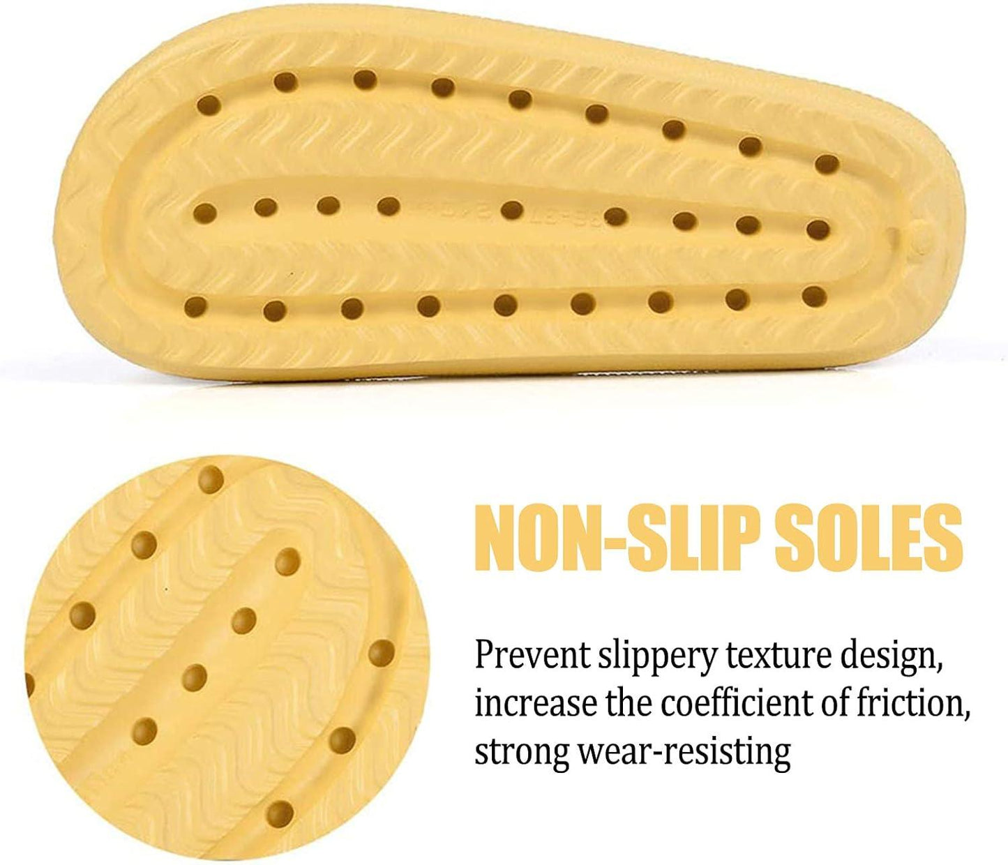 Ultra Soft Soled Sandals - Lightweight and Versatile for Indoor - Cloud Cushion Slides