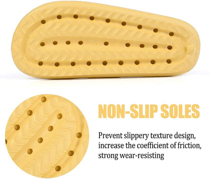 Ultra Soft Soled Sandals - Lightweight and Versatile for Indoor - Cloud Cushion Slides