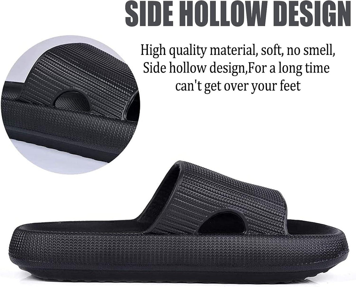 Ultra Soft Soled Sandals - Lightweight and Versatile for Indoor - Cloud Cushion Slides