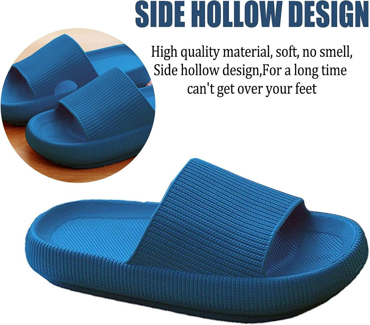 Ultra Soft Soled Sandals - Lightweight and Versatile for Indoor - Cloud Cushion Slides