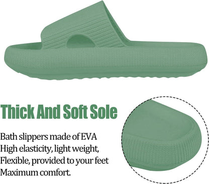 Ultra Soft Soled Sandals - Lightweight and Versatile for Indoor - Cloud Cushion Slides