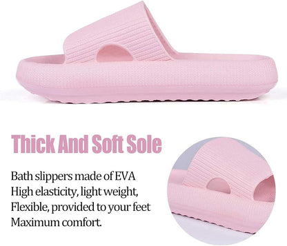 Ultra Soft Soled Sandals - Lightweight and Versatile for Indoor - Cloud Cushion Slides